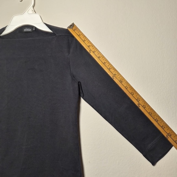 Kate Spade Heavyweight Thick 100% Cotton Fall Winter Balletcore Top XS - Picture 5 of 7